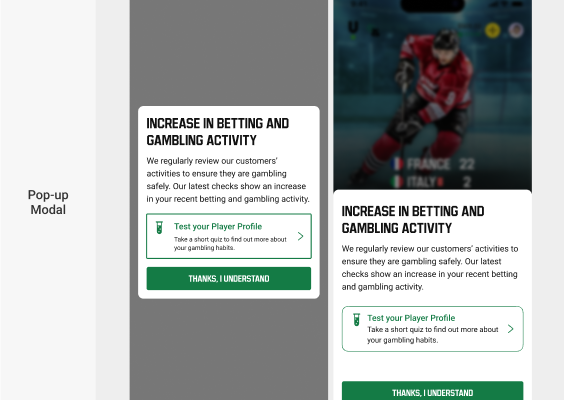 Screenshot 2026-03-24 224716 Low risk pop-up modal